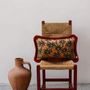 Garden textiles - Cushion Laura Moss & Caramel - PALAIS SUSTAINABLE LUXURY