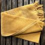 Bath towels - ORGANIC COTTON FOUTA - DOLCE COLLECTION - CITRINE COLOR - KARAWAN AUTHENTIC