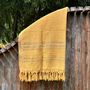 Bath towels - ORGANIC COTTON FOUTA - DOLCE COLLECTION - CITRINE COLOR - KARAWAN AUTHENTIC