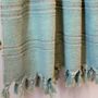 Serviettes de bain - FOUTA EN COTON BIOLOGIQUE - COLLECTION DOLCE - COULEUR JADE - KARAWAN AUTHENTIC