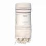 Bath towels - ORGANIC COTTON FOUTA - DOLCE COLLECTION - MOONSTONE COLOR - KARAWAN AUTHENTIC