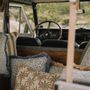 Tissus pour extérieurs - Coussin Mako Ice & Écru - PALAIS SUSTAINABLE LUXURY