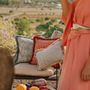 Tissus pour extérieurs - Coussin Maya Ice & Écru - PALAIS SUSTAINABLE LUXURY