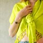 Serviettes de bain - FOUTA EN COTON BIOLOGIQUE - couleur BASILIC - KARAWAN AUTHENTIC