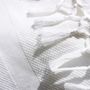 Serviettes de bain - FOUTA EN COTON BIOLOGIQUE - couleur BLANC - KARAWAN AUTHENTIC