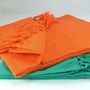 Serviettes de bain - FOUTA EN COTON BIOLOGIQUE - couleur CURCUMA - KARAWAN AUTHENTIC