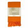 Serviettes de bain - FOUTA EN COTON BIOLOGIQUE - couleur CURCUMA - KARAWAN AUTHENTIC