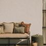 Garden textiles - Double sided cushion Laura Olive & Spice x Jackie Olive & Ecru - PALAIS SUSTAINABLE LUXURY