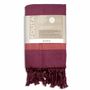 Bath towels - FOUTA WOVEN IN ORGANIC COTTON - GARDEN COLLECTION - FUCHSIA COLOR - KARAWAN AUTHENTIC
