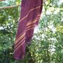 Bath towels - WOVEN ORGANIC COTTON FOUTA - GARDEN COLLECTION - PURPLE COLOR - KARAWAN AUTHENTIC
