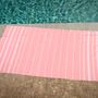 Bath towels - ORGANIC COTTON TOWEL - HAMMAM COLLECTION - WHITE & CORAL COLOR - KARAWAN AUTHENTIC