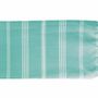 Bath towels - ORGANIC COTTON FOUTA - HAMMAM COLLECTION - WHITE & MINT COLOR - KARAWAN AUTHENTIC