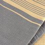 Serviettes de bain - FOUTA EN COTON BIOLOGIQUE - Collection SAND- Couleur SABLE & BLEU DE CHINE - KARAWAN AUTHENTIC