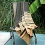 Bath towels - ORGANIC COTTON FOUTA - SAND COLLECTION - SAND & ASH COLOR - KARAWAN AUTHENTIC