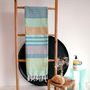 Serviettes de bain - FOUTA EN COTON BIOLOGIQUE - COLLECTION SUD - COULEUR ADRIATIC - KARAWAN AUTHENTIC