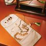 Bags and totes - Jewelry Pouch Carry Coral & Sage - PALAIS SUSTAINABLE LUXURY
