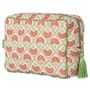 Bags and totes - Beauty Bag Carry Coral & Sage - PALAIS SUSTAINABLE LUXURY