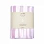 Bath towels - ORGANIC COTTON TOWEL - WHITE SAND Collection - Color WHITE & PARMA - KARAWAN AUTHENTIC