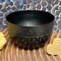 Objets de décoration - BOL EN LAITON NOIR GRAVÉ 'ARABESK' - KARAWAN AUTHENTIC