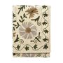 Throw blankets - Suzani Embroidered Cotton Throw - MADAM STOLTZ