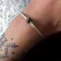 Bracelets - BRACELET NOEUD NOIR - ARGENT ET ARGENT OXYDÉ - FAIT MAIN - HOMME&FEMME - KARAWAN AUTHENTIC