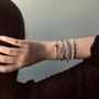 Bracelets - BRACELET NOEUD NOIR - ARGENT ET ARGENT OXYDÉ - FAIT MAIN - HOMME&FEMME - KARAWAN AUTHENTIC