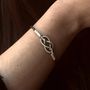 Bracelets - INFINITY BRACELET - SILVER AND OXIDIZED SILVER - HANDMADE - MEN&WOMEN - KARAWAN AUTHENTIC