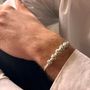 Bracelets - BRACELET 5 NOEUDS BLANCS - ARGENT ET ARGENT OXYDÉ - FAIT MAIN - HOMME & FEMME - KARAWAN AUTHENTIC
