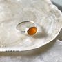 Bijoux - BAGUE "DROP" ARGENT 925 CORNALINE - KARAWAN AUTHENTIC