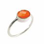 Bijoux - BAGUE "DROP" ARGENT 925 CORNALINE - KARAWAN AUTHENTIC