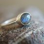 Bijoux - BAGUE "DROP" ARGENT 925 LABRADORITE - KARAWAN AUTHENTIC