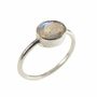 Bijoux - BAGUE "DROP" ARGENT 925 LABRADORITE - KARAWAN AUTHENTIC