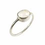 Bijoux - BAGUE "DROP" ARGENT 925 PIERRE DE LUNE - KARAWAN AUTHENTIC