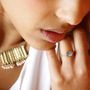 Jewelry - GOLD PLATED RING\" DROP\” LABRADORITE - KARAWAN AUTHENTIC