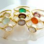 Jewelry - GOLD PLATED RING\" DROP\” LABRADORITE - KARAWAN AUTHENTIC