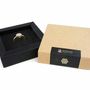 Bijoux - BAGUE PLAQUÉ OR "DROP" PIERRE DE LUNE - KARAWAN AUTHENTIC