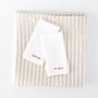 Table linen - Beige Linen Stripes Tablecloth 140 x 260 cm - OURY HOME