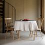 Table linen - Beige Round Linen Tablecloth 180 cm - OURY HOME