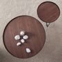 Tables basses - Table basse ronde en noyer - ANGEL CERDÁ