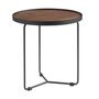 Coffee tables - Walnut round corner table - ANGEL CERDÁ