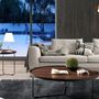 Coffee tables - Walnut round corner table - ANGEL CERDÁ