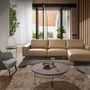 Coffee tables - Walnut round corner table - ANGEL CERDÁ