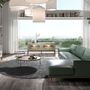 Coffee tables - Walnut round corner table - ANGEL CERDÁ