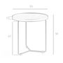 Coffee tables - Walnut round corner table - ANGEL CERDÁ