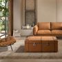 Armchairs - Brown leather and ash armchair - ANGEL CERDÁ