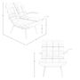 Armchairs - Brown leather and ash armchair - ANGEL CERDÁ