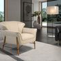 Fauteuils - Fauteuil en cuir sable - ANGEL CERDÁ