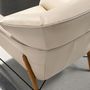 Fauteuils - Fauteuil en cuir sable - ANGEL CERDÁ