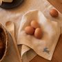 Linge de table textile - Serviettes de Pâques en lin beige (lot de 2) - OURY HOME