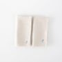Linge de table textile - Serviettes en lin beige (lot de 2) — Broderie florale - OURY HOME